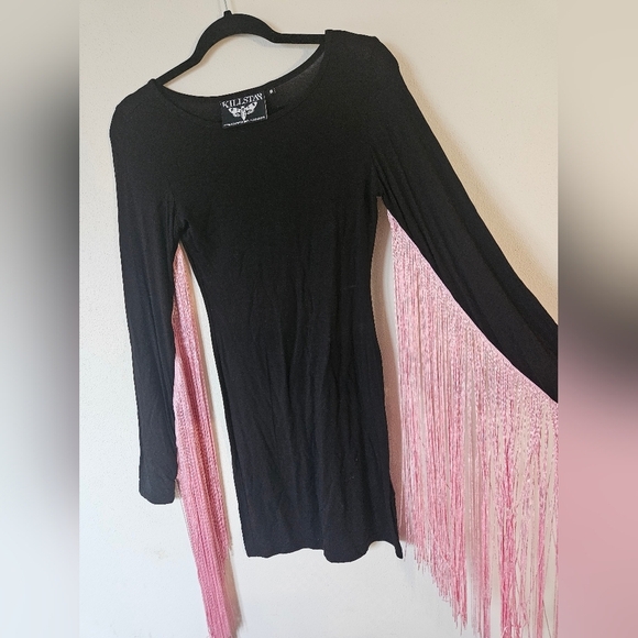 Killstar Fringe Mini Dress Small - Picture 1 of 5